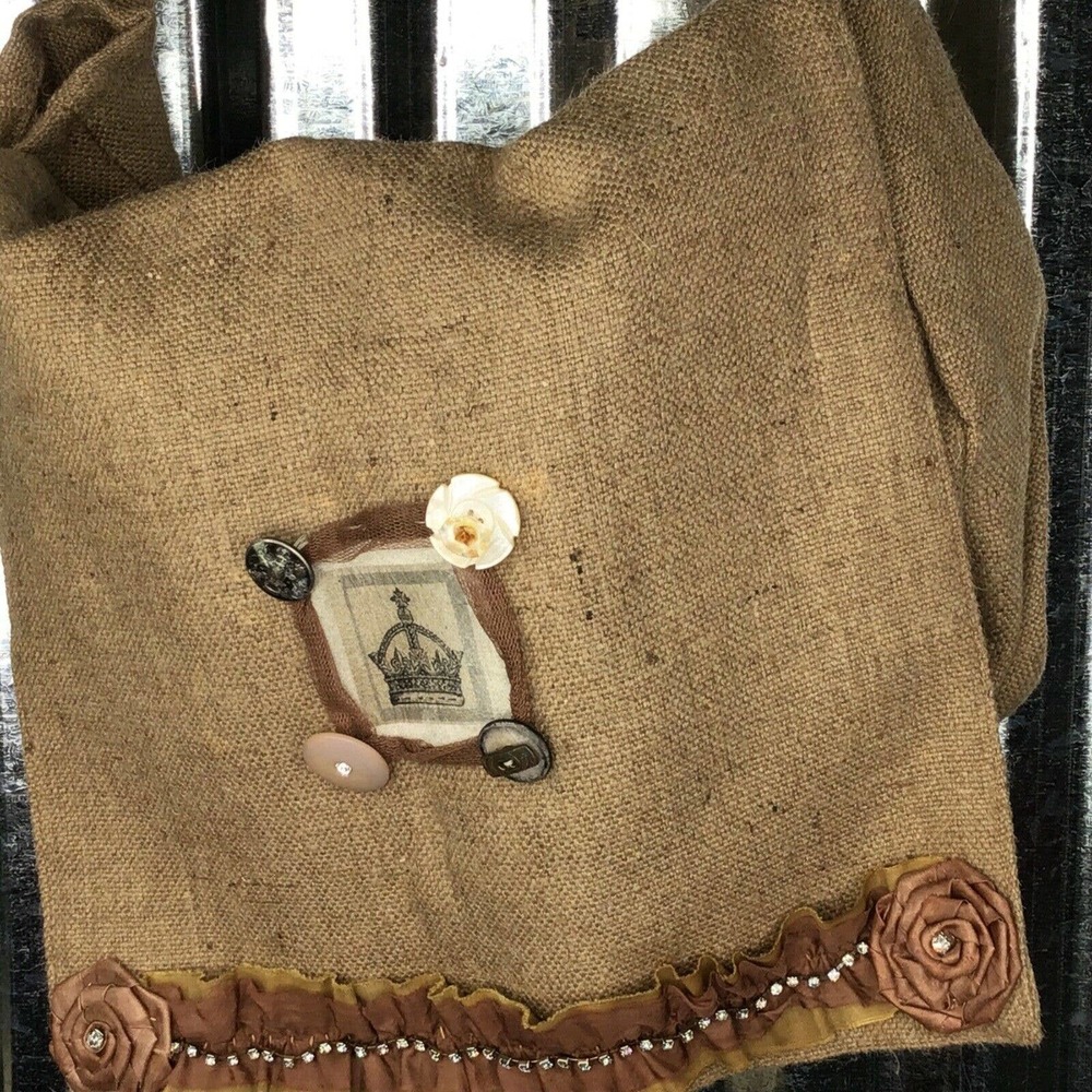 Jude Shoulder Messenger Bag Natural Ornamental Details